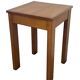 Petite table carrée en chêne massif, 50 × 50 cm