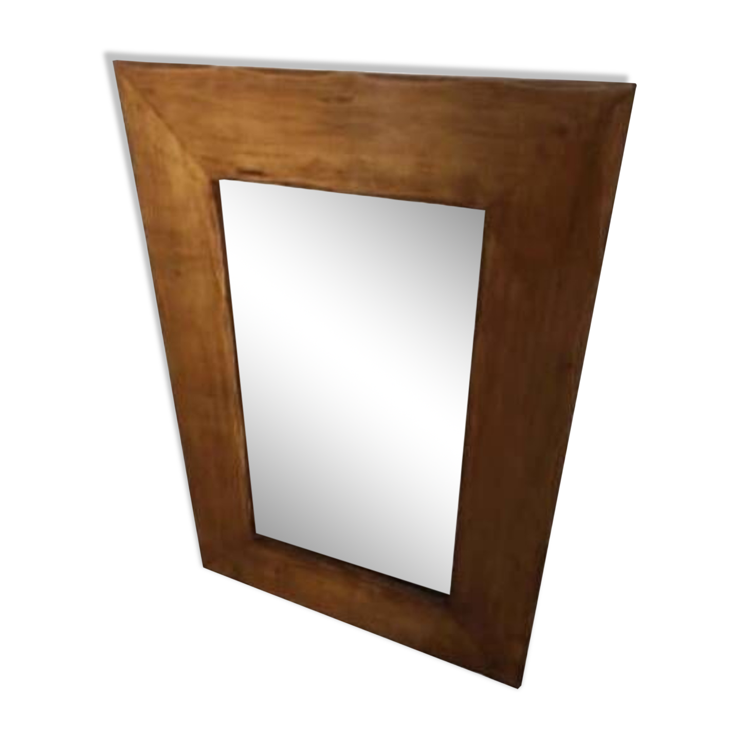 Vintage Scandinavian mirror, solid wood mirror