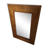 Vintage Scandinavian mirror, solid wood mirror