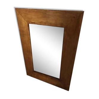 Miroir scandinave vintage, miroir en bois massif