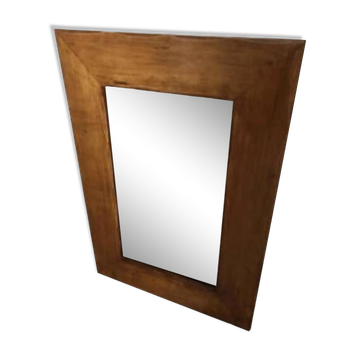Miroir scandinave vintage, miroir en bois massif