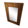 Vintage Scandinavian mirror, solid wood mirror