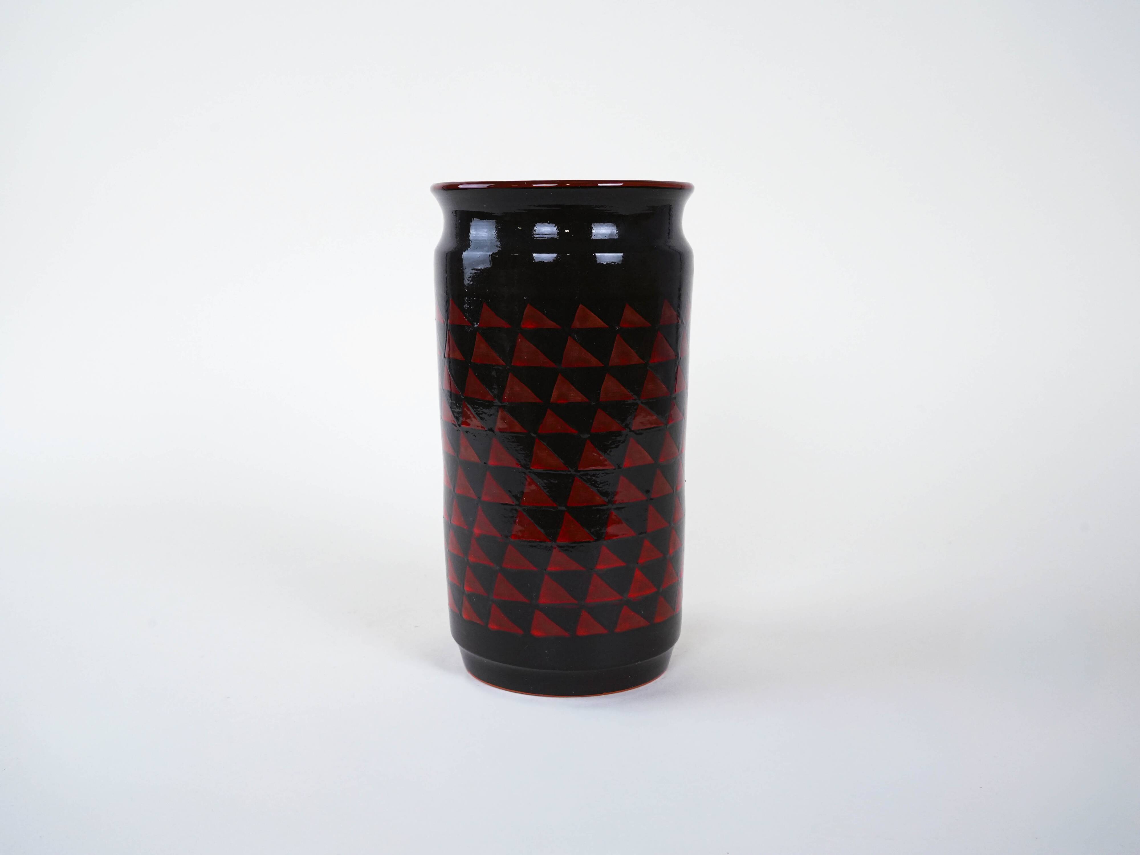 Ceramic vase, German design, 1960s, made in West Germany