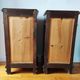 Pair of early 20th century Italian bedside tables in walnut