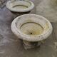 Pair of medicis vases in old reconstituted stone 1950s