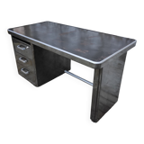 Strafor desk in brushed metal