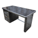 Strafor desk in brushed metal