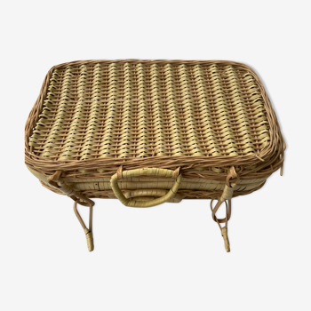 Wicker suitcase