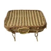 Wicker suitcase