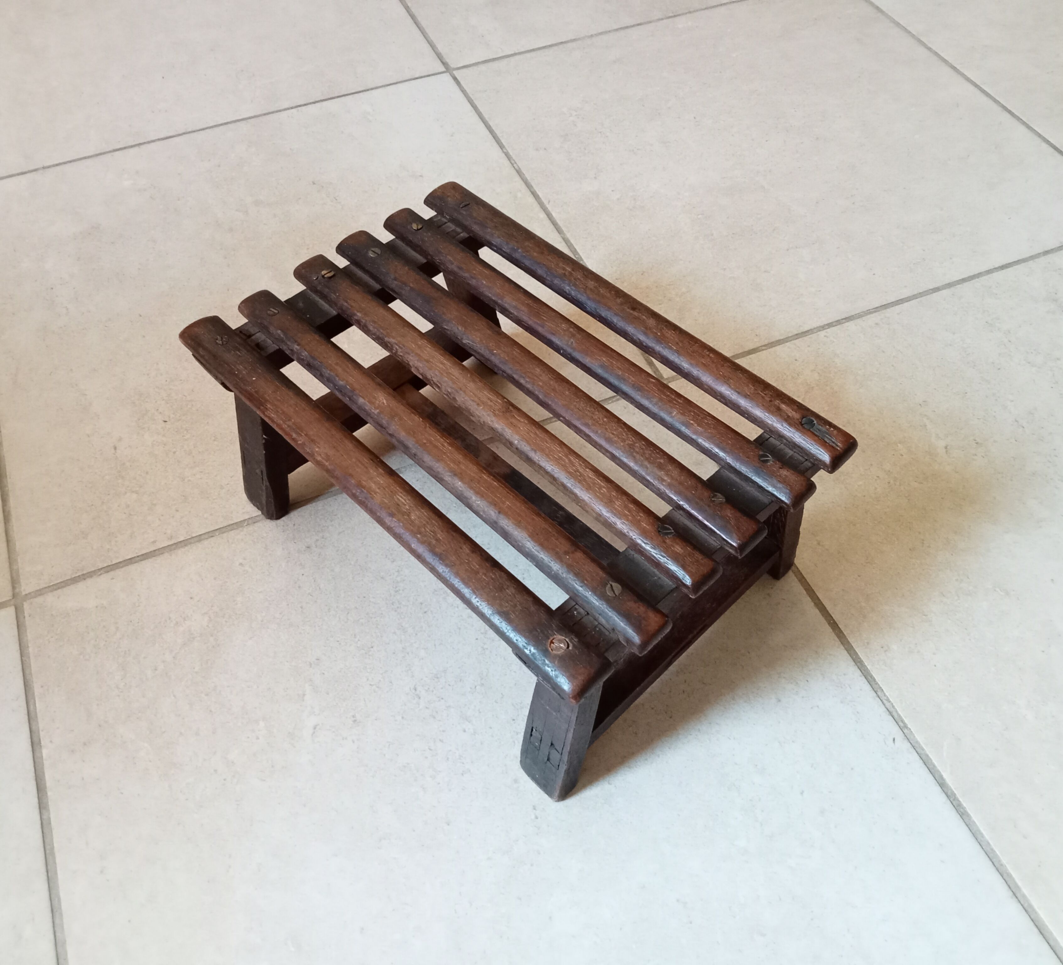 Vintage plant carry stool