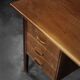 Mid-Century Danish Scandinavian Modern Teak Bilateral Desk with Drawers, 1960s