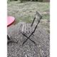 Bistro table + 2 folding chairs