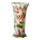 Antique Saint Clément slip roller vase with bird decor