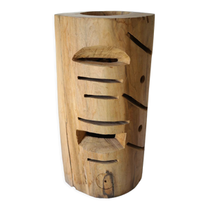 lampe de cabane en bois
