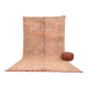 Large Vintage Moroccan Rug 203 x 376 cm, Peach Berber Wool Rug Handmade
