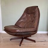Vintage Danish Reclining Lounge Chair By Madsen & Schübel, 1970S