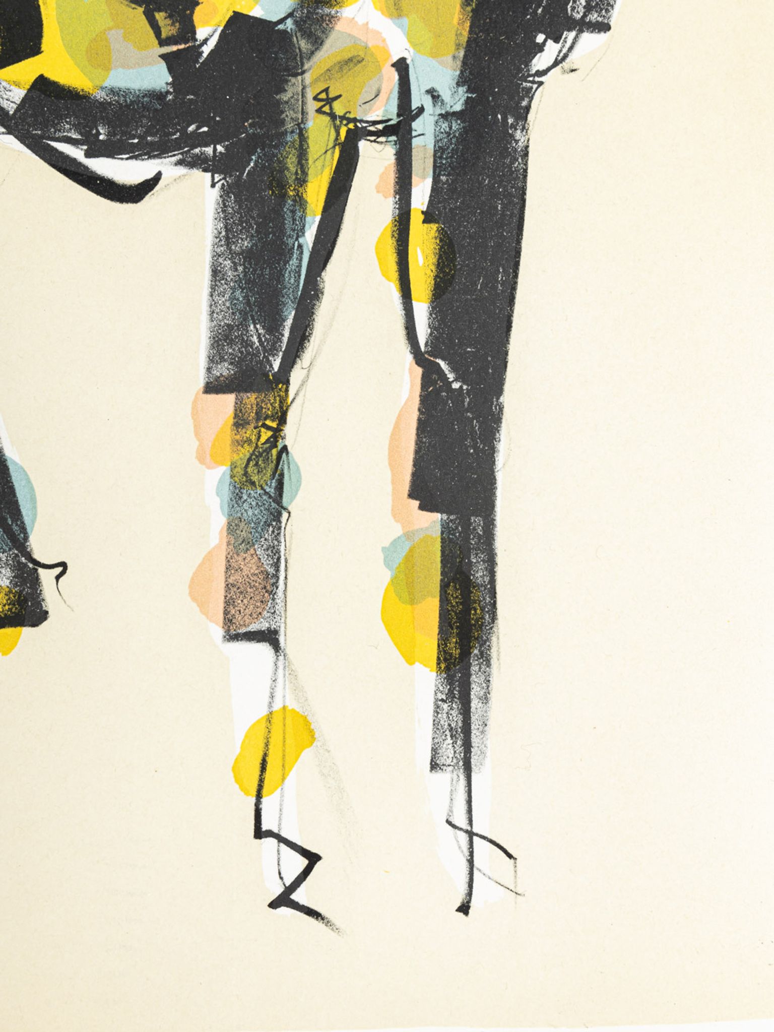 Naked Rider, Colour Lithograph on Paper, 63 x 88 cm