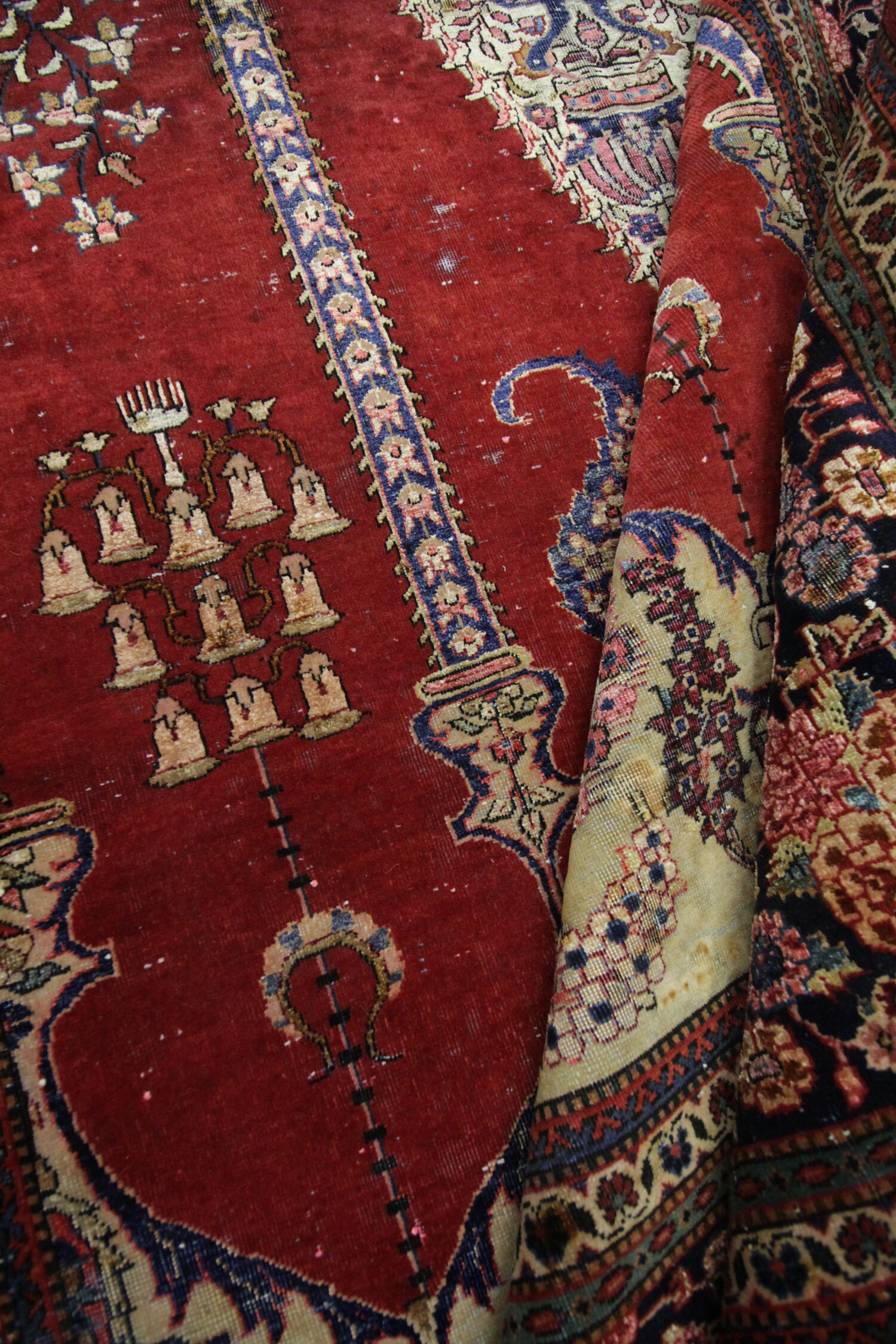 Handmade persian kashan rug 136x210cm