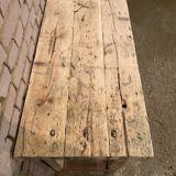 Etabli ancien en bois brut