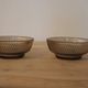 Set of 2 vintage smoky amber glass bowls – Twisted decor