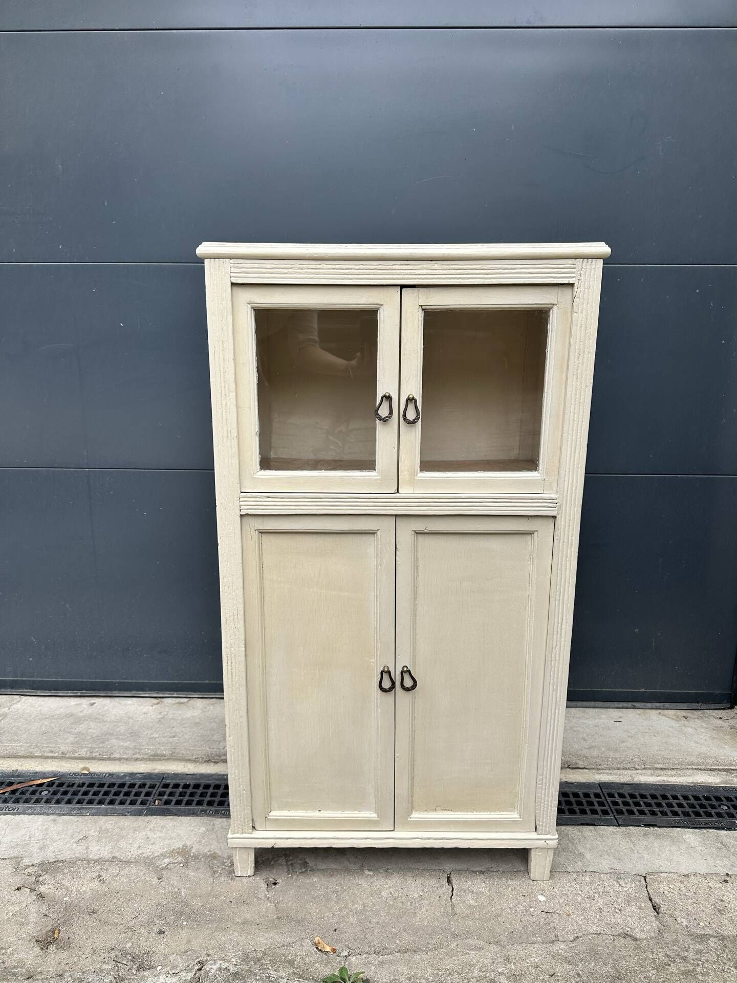 Small antique display cabinet