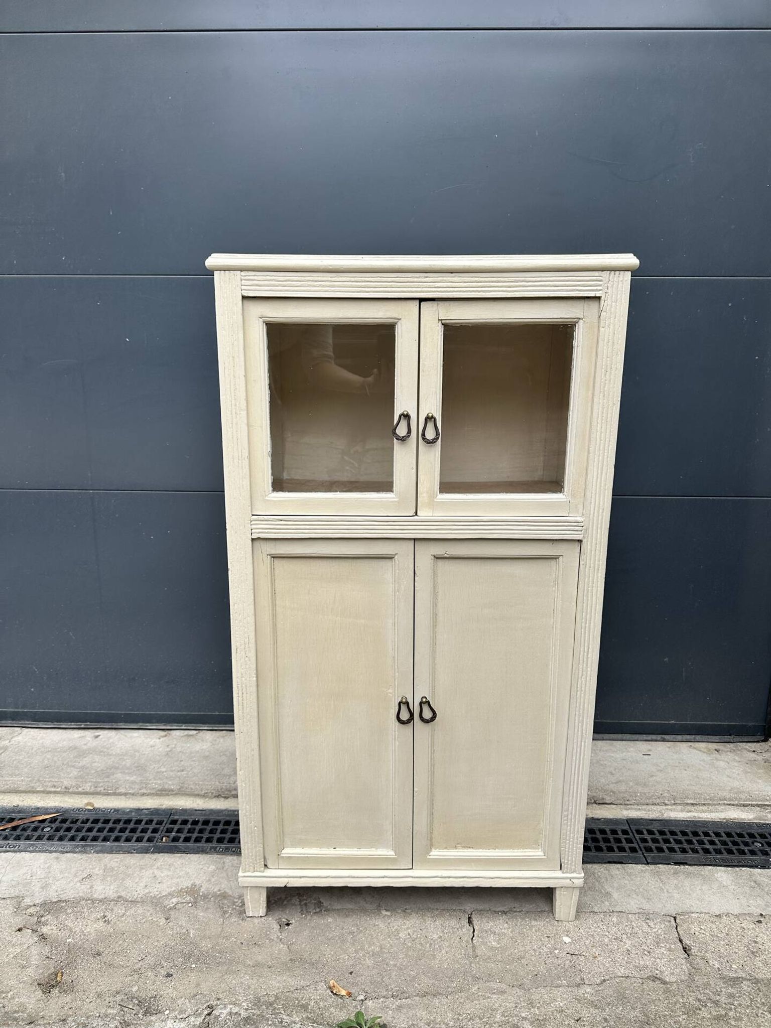 Small antique display cabinet