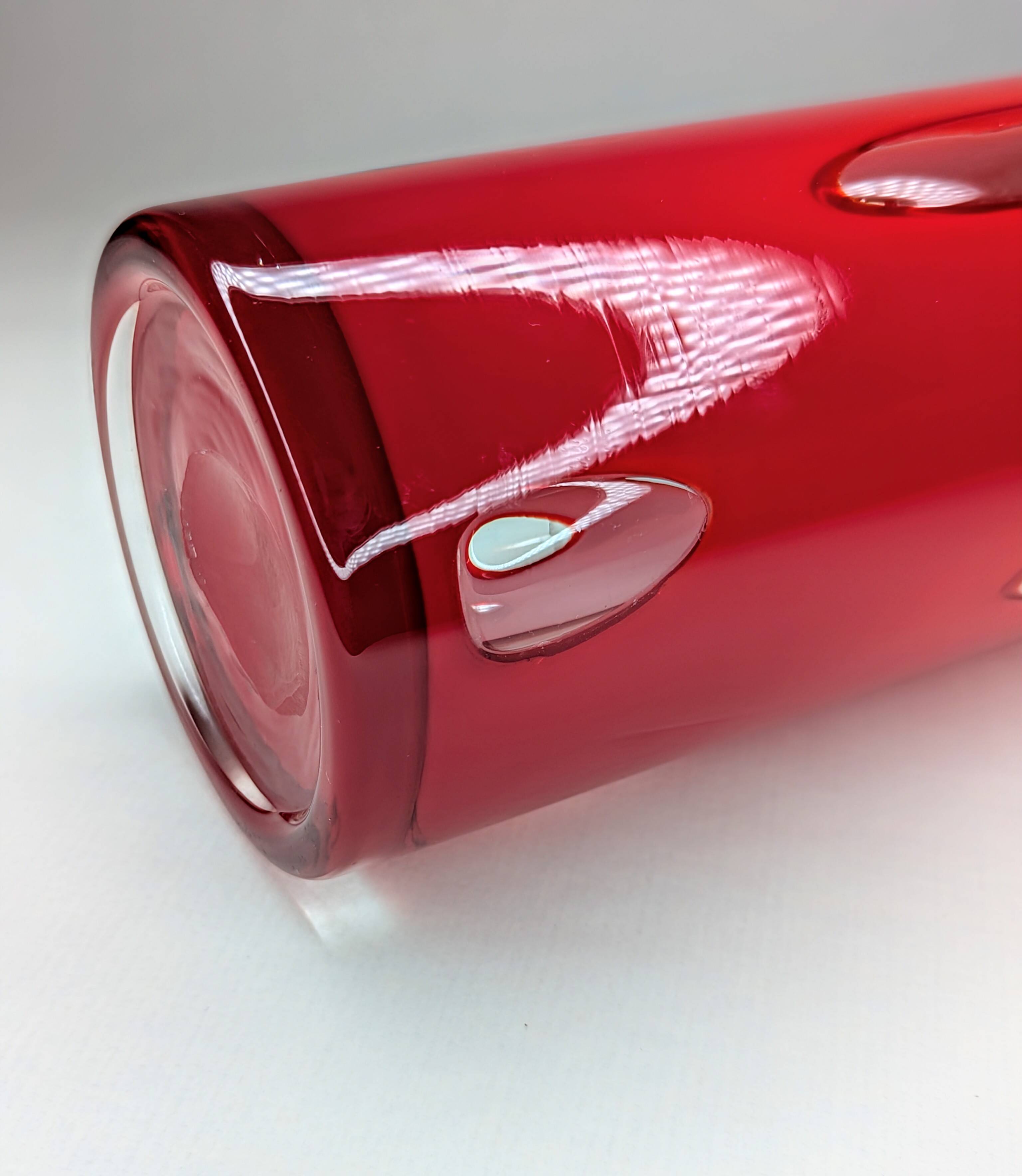 Vase Unikat Dreamlight space age bubbles red