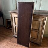 Mirror frame in patinated white painted wood