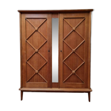 Cross-braced wardrobe