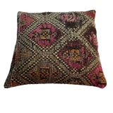 Housse de coussin kilim turque vintage, 55 x 55 cm