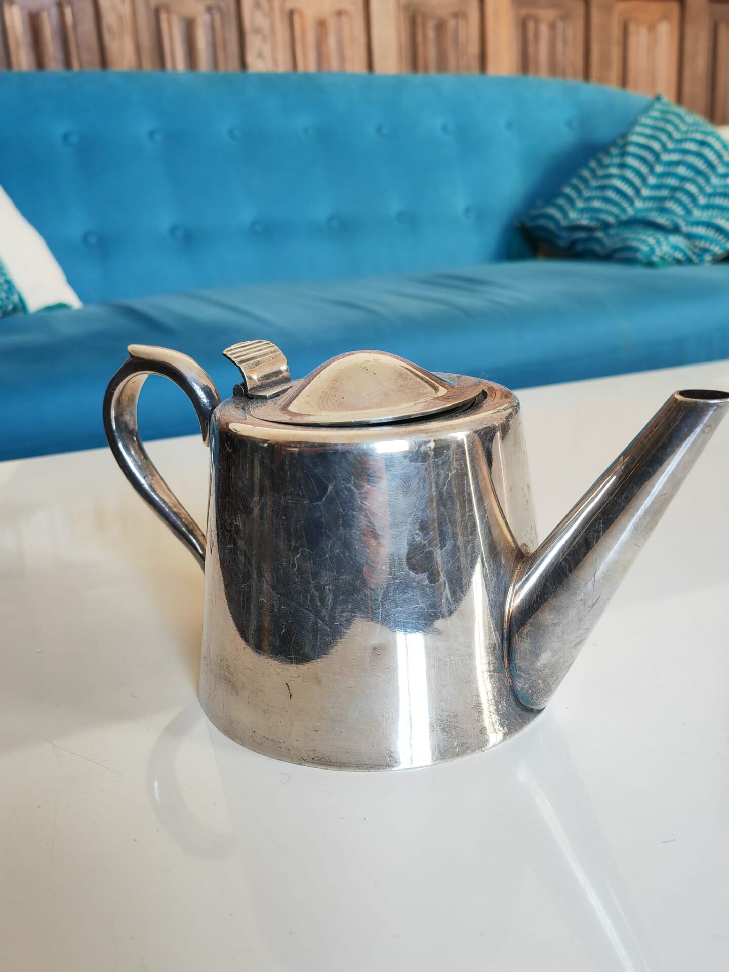 Silver-plated teapot