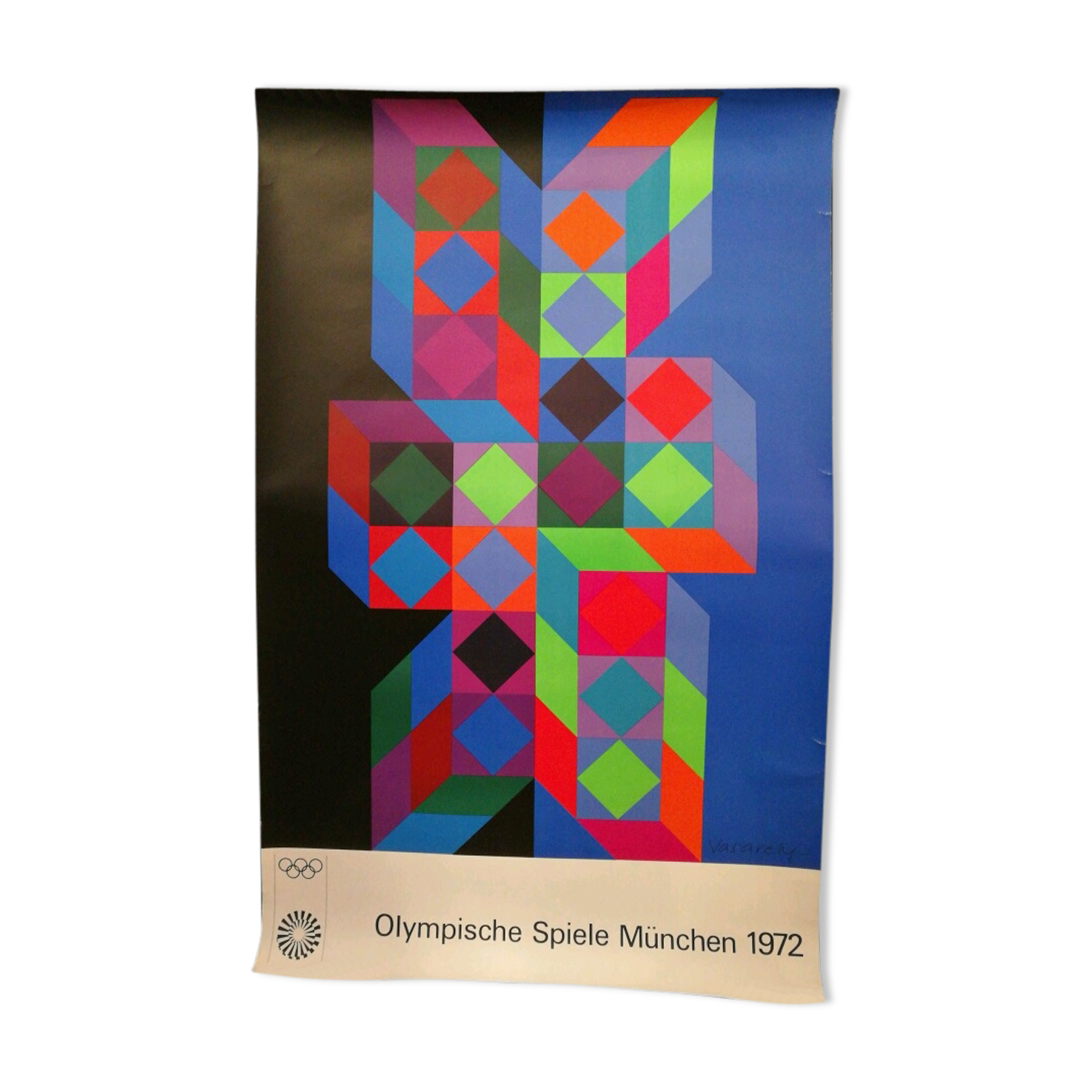 Poster original Olympic Games of Munich 72 Vasarely