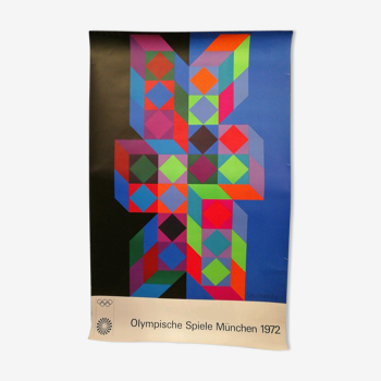 Poster original Olympic Games of Munich 72 Vasarely