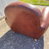Leather club chair