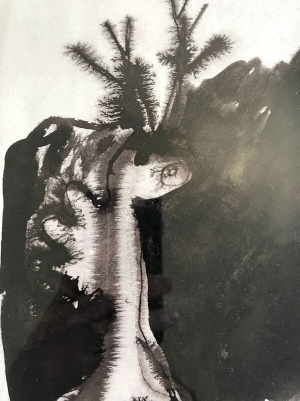 Emmanuelle messika, sans titre vi, 2012. encre sur papier signée au crayon