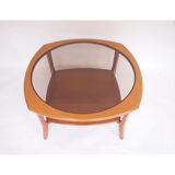 Square vintage Scandinavian coffee table