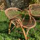 Ball rattan lounge consisting of a sofa and 2 armchairs