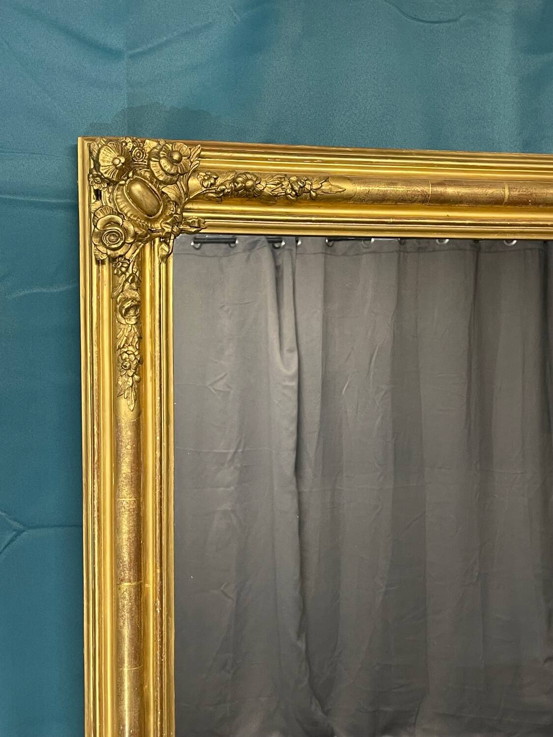 Large old 19th century mirror high 177 x 104.5 cm very good condition
