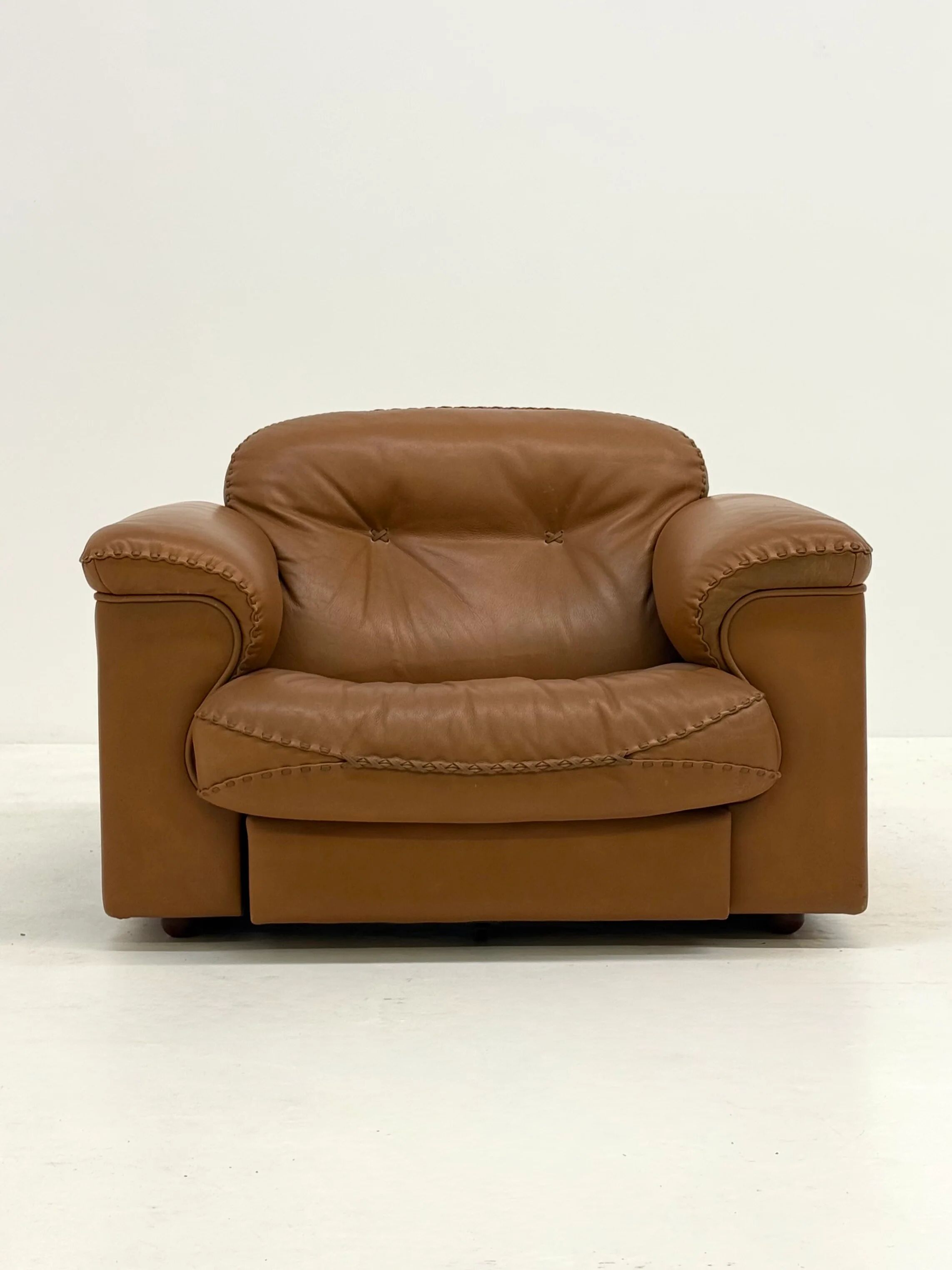 De Sede DS-101 camel brown vintage armchairs