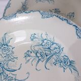 4 vintage ironstone soup plates from L&G, Oeillets model 220520