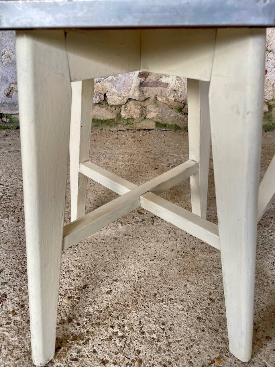 Vintage wooden stool, circa 1950's