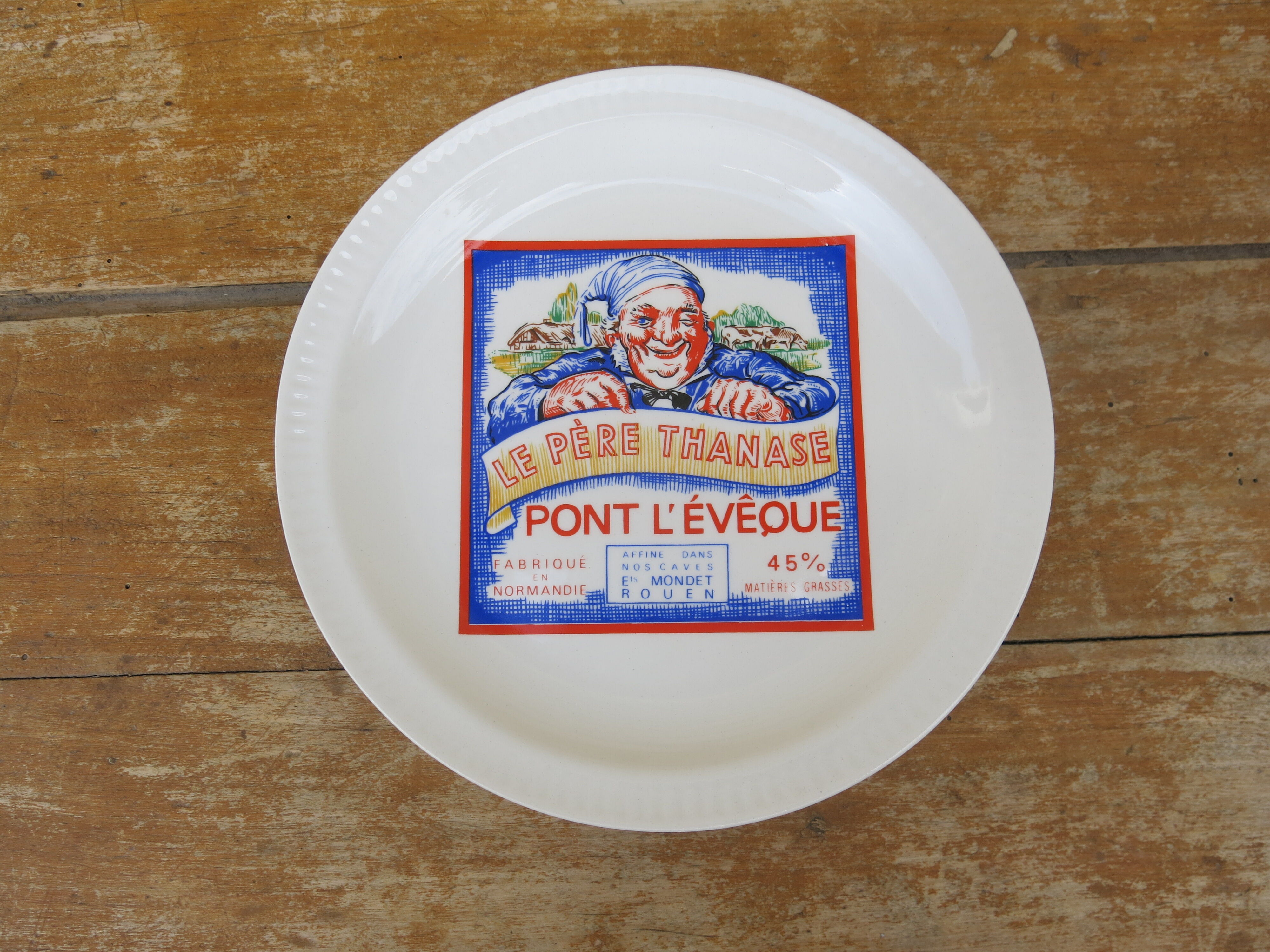 6 cheese plates from St Amand