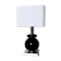 Cubic table lamp with ceramics by Bd Lumica, Italy, 1980