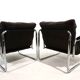 Lot de 2 fauteuils lounge cantilever chromés Herlag par Johan Bertil Häggström