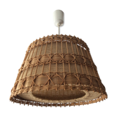 Vintage suspension in wicker and burlap