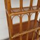 Étagère ancienne en bambou et rotin années 70