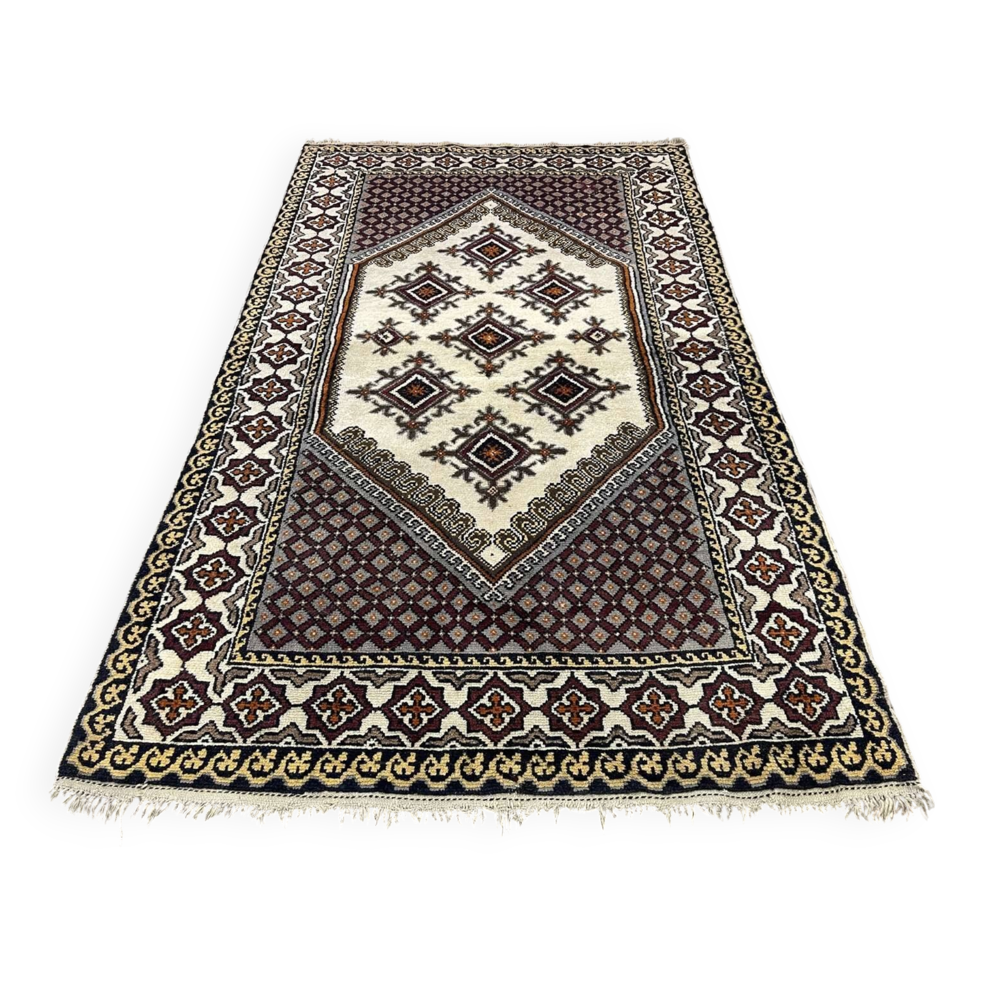 Moroccan handmade wool rug