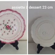Trio of Longchamp plates/dishes 1930/40, country flowers