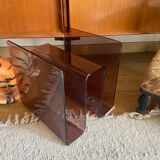 70s magazine rack in altuglas