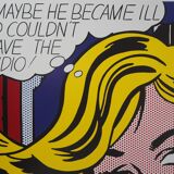 Roy LICHTENSTEIN: Maybe Girl, original poster